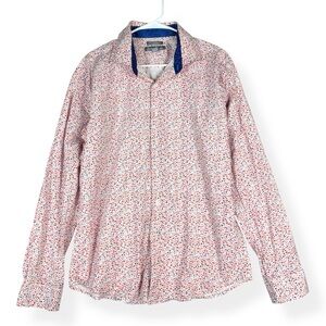 Paulo Solari Button Down Shirt Mens XXL 2XL Performance Stretch Modern Fit